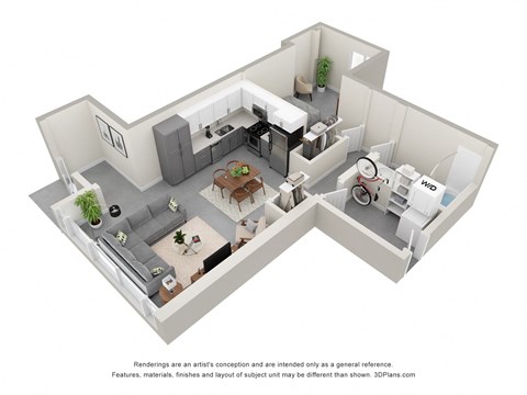 bedroom floor plan an in 3d